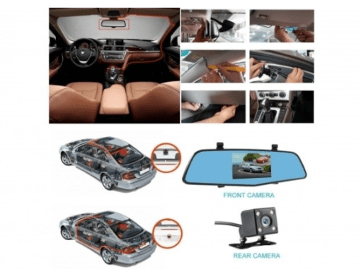 Camera Auto DVR Camcorder FHD 1080P tip Oglinda retrovizoare cu camera fata-spate