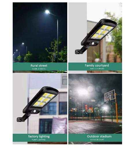SET 4 BUCATI LAMPA SOLARA DE PERETE 6 LED CU TELECOMANDA