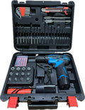 Set Bormasina Electrica DASGUT cu 2 Acumulatori 12V, Set 77 de Accesorii